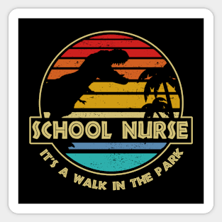 Jurassic School Nurse Sticker